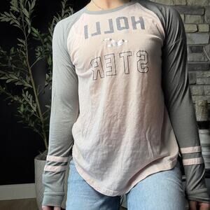 Hollister y2k grey long sleeve size XS